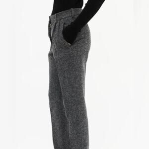 NEW JOE B. BY JOE BENBASSET SUBTLE FUZZY GREY PLEATED DRESS PANTS SZ M
